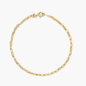 Mejuri 14K Gold Dainty Anchor Chain Bracelet 6 inches